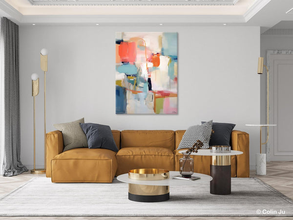 Large Wall Art Painting for Bedroom, Original Canvas Art, Contemporary Acrylic Painting on Canvas, Oversized Modern Abstract Wall Paintings-ArtWorkCrafts.com