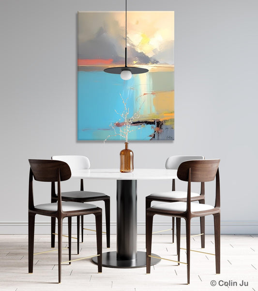 Contemporary Acrylic Painting on Canvas, Large Original Artwork, Large Landscape Paintings for Living Room, Modern Canvas Art Paintings-ArtWorkCrafts.com
