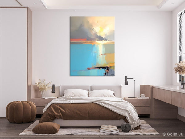 Contemporary Acrylic Painting on Canvas, Large Original Artwork, Large Landscape Paintings for Living Room, Modern Canvas Art Paintings-ArtWorkCrafts.com