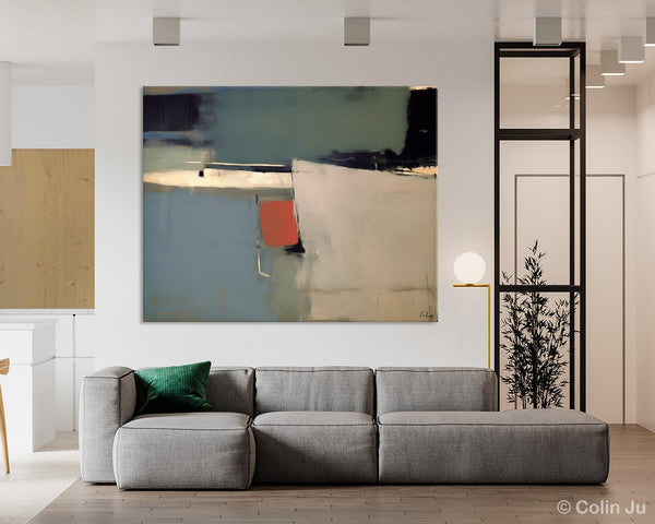 Huge Abstract Painting for Bedroom, Large Original Abstract Wall Art, Oversized Contemporary Acrylic Paintings, Abstract Paintings on Canvas-ArtWorkCrafts.com