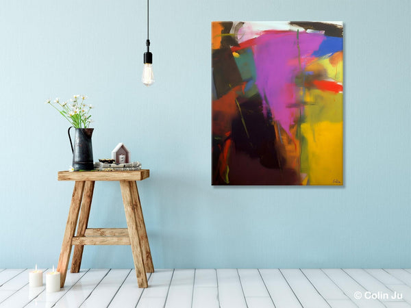 Large Original Abstract Wall Art, Contemporary Acrylic Paintings, Extra Large Abstract Painting for Dining Room, Abstract Painting on Canvas-ArtWorkCrafts.com