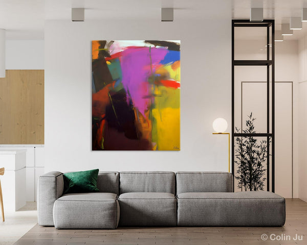 Large Original Abstract Wall Art, Contemporary Acrylic Paintings, Extra Large Abstract Painting for Dining Room, Abstract Painting on Canvas-ArtWorkCrafts.com