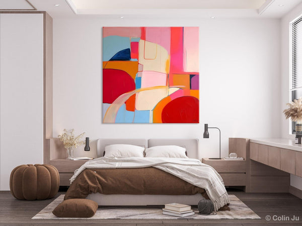 Modern Acrylic Artwork, Simple Canvas Paintings, Large Abstract Painting for Dining Room, Contemporary Canvas Art, Original Modern Wall Art-ArtWorkCrafts.com
