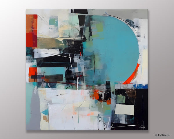 Modern Acrylic Artwork, Original Modern Paintings, Contemporary Canvas Art for Bedroom, Heavy Texture Canvas Art, Large Abstract Paintings-ArtWorkCrafts.com