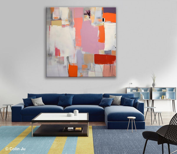 Modern Acrylic Paintings, Original Modern Paintings, Contemporary Canvas Art for Living Room, Extra Large Abstract Paintings on Canvas-ArtWorkCrafts.com