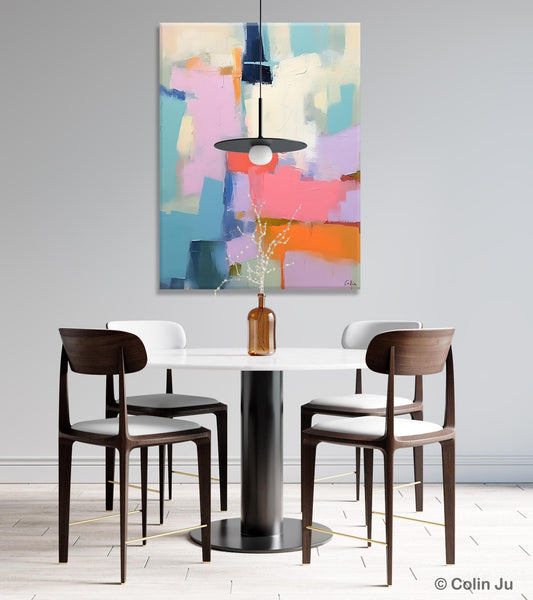 Contemporary Paintings on Canvas, Large Wall Art Painting for Dining Room, Original Abstract Wall Art, Oversized Abstract Wall Art Paintings-ArtWorkCrafts.com
