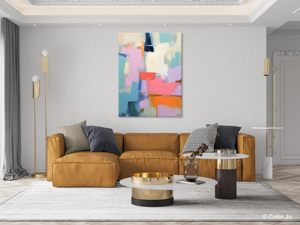 Contemporary Paintings on Canvas, Large Wall Art Painting for Dining Room, Original Abstract Wall Art, Oversized Abstract Wall Art Paintings-ArtWorkCrafts.com