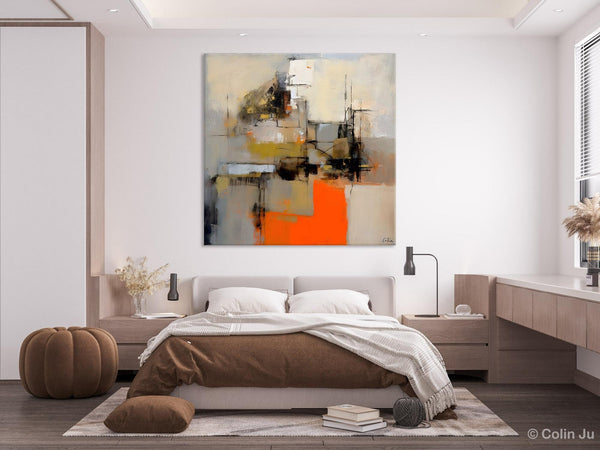 Large Abstract Art for Bedroom, Original Abstract Wall Art, Simple Modern Acrylic Artwork, Modern Canvas Paintings, Contemporary Canvas Art-ArtWorkCrafts.com