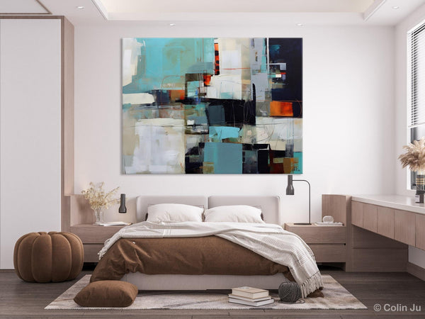 Extra Large Paintings for Dining Room, Abstract Wall Paintings, Hand Painted Canvas Art, Original Artowrk, Contemporary Wall Art Paintings-ArtWorkCrafts.com
