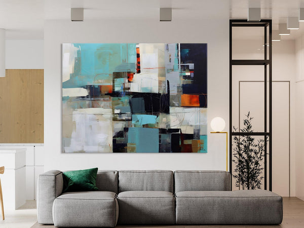 Extra Large Paintings for Dining Room, Abstract Wall Paintings, Hand Painted Canvas Art, Original Artowrk, Contemporary Wall Art Paintings-ArtWorkCrafts.com