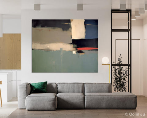 Contemporary Acrylic Paintings, Extra Large Abstract Painting for Living Room, Large Original Abstract Wall Art, Abstract Painting on Canvas-ArtWorkCrafts.com