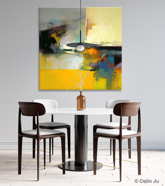 Simple Modern Acrylic Artwork, Modern Canvas Paintings, Large Abstract Art for Bedroom, Original Abstract Wall Art, Contemporary Canvas Art-ArtWorkCrafts.com