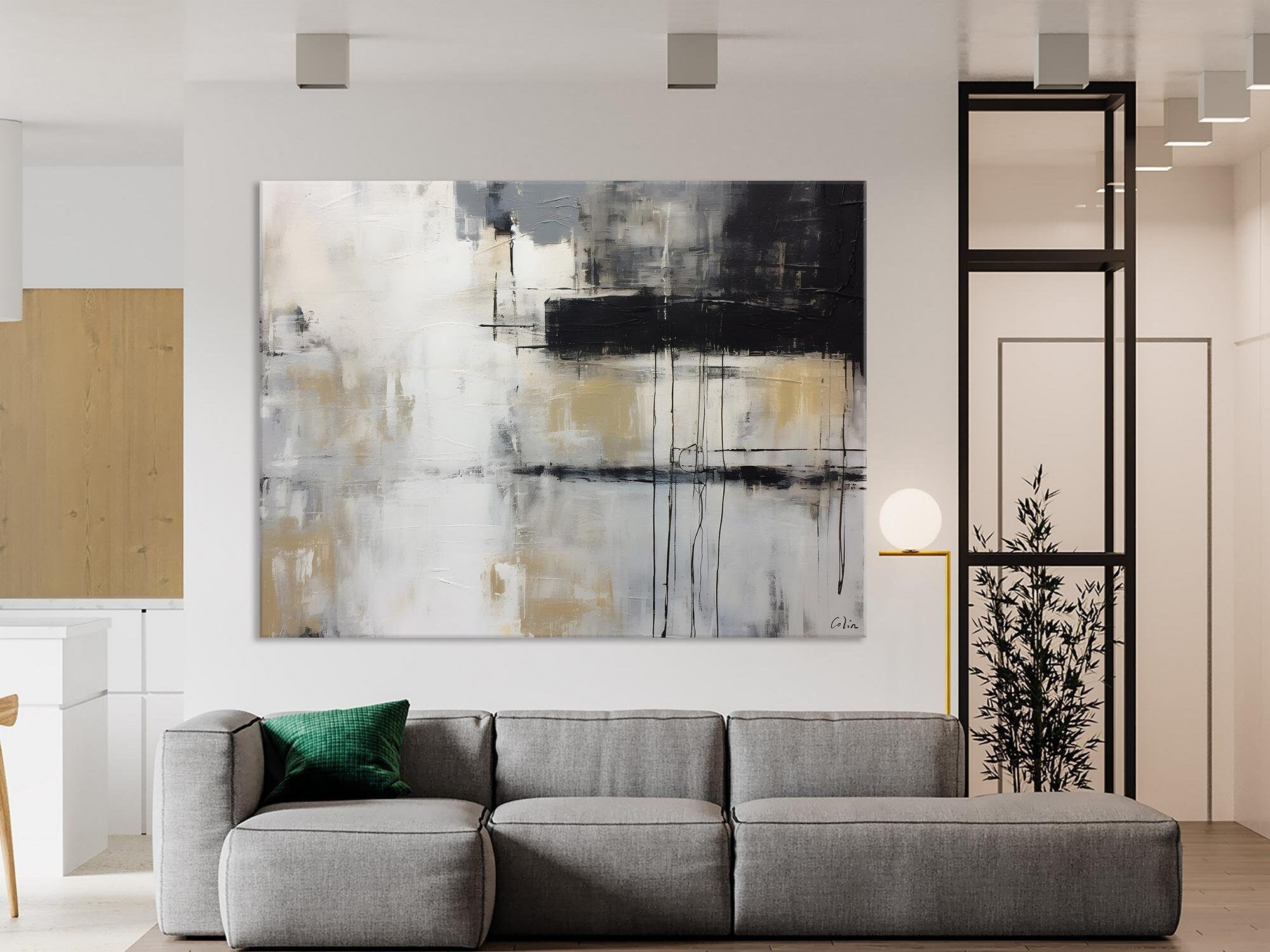 Hand Painted Original Canvas Art, Contemporary Acrylic Paintings, Large Wall Art Painting for Bedroom, Oversized Modern Abstract Paintings-ArtWorkCrafts.com