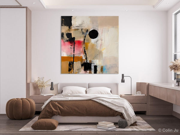 Modern Canvas Art Paintings, Abstract Wall Art for Bedroom, Original Modern Acrylic Artwork, Extra Large Abstract Paintings for Dining Room-ArtWorkCrafts.com