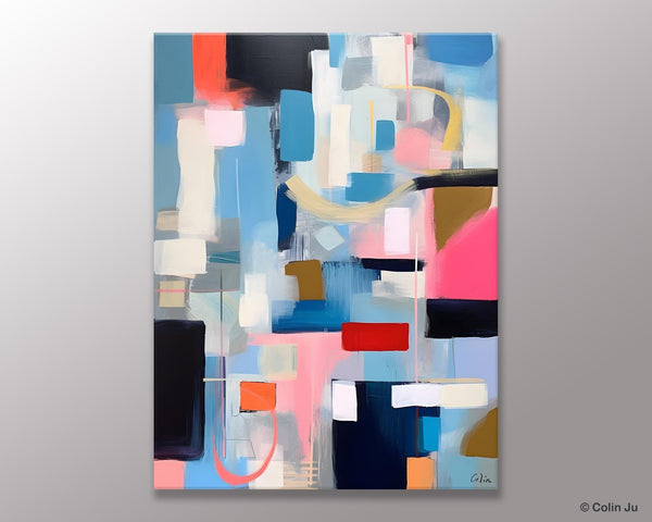 Original Modern Artwork, Contemporary Acrylic Painting on Canvas, Large Wall Art Painting for Bedroom, Oversized Abstract Wall Art Paintings-ArtWorkCrafts.com