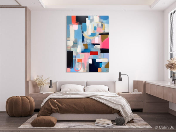 Original Modern Artwork, Contemporary Acrylic Painting on Canvas, Large Wall Art Painting for Bedroom, Oversized Abstract Wall Art Paintings-ArtWorkCrafts.com