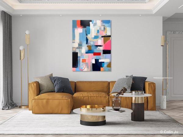 Original Modern Artwork, Contemporary Acrylic Painting on Canvas, Large Wall Art Painting for Bedroom, Oversized Abstract Wall Art Paintings-ArtWorkCrafts.com