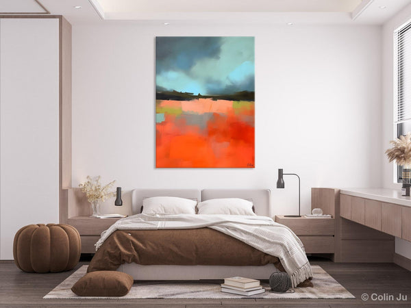 Original Canvas Artwork, Contemporary Acrylic Painting on Canvas, Large Wall Art Painting for Bedroom, Oversized Abstract Wall Art Paintings-ArtWorkCrafts.com