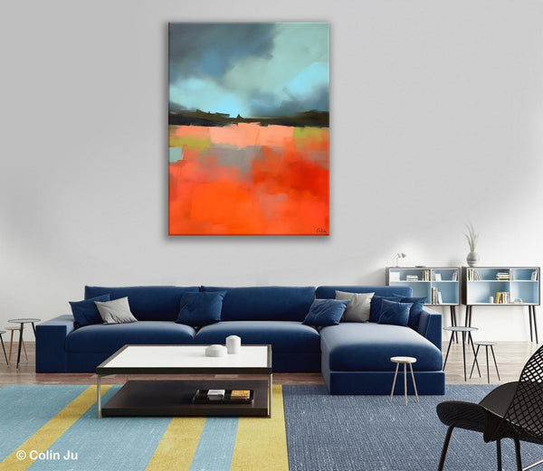 Original Canvas Artwork, Contemporary Acrylic Painting on Canvas, Large Wall Art Painting for Bedroom, Oversized Abstract Wall Art Paintings-ArtWorkCrafts.com