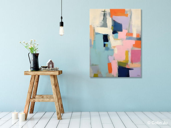 Large Wall Art Painting for Bedroom, Original Canvas Art, Contemporary Acrylic Painting on Canvas, Oversized Modern Abstract Wall Paintings-ArtWorkCrafts.com