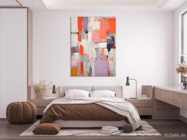 Large Painting for Dining Room, Original Canvas Artwork, Contemporary Acrylic Painting on Canvas, Simple Abstract Art, Wall Art Paintings-ArtWorkCrafts.com
