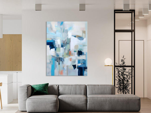 Large Modern Canvas Wall Paintings, Original Abstract Art, Hand Painted Acrylic Painting on Canvas, Large Wall Art Painting for Dining Room-ArtWorkCrafts.com