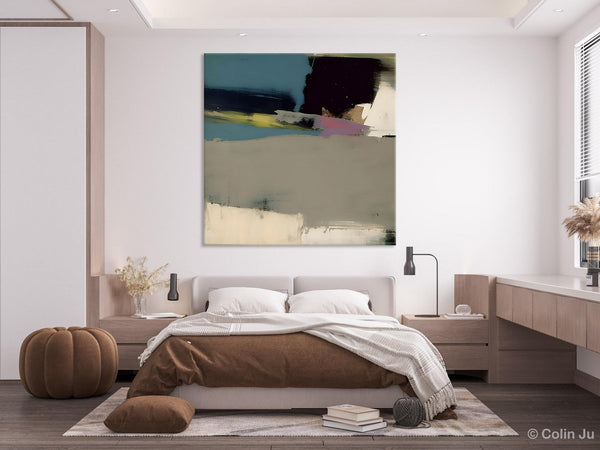 Abstract Wall Art for Bedroom, Original Modern Acrylic Artwork, Modern Canvas Art Paintings, Extra Large Abstract Paintings for Dining Room-ArtWorkCrafts.com