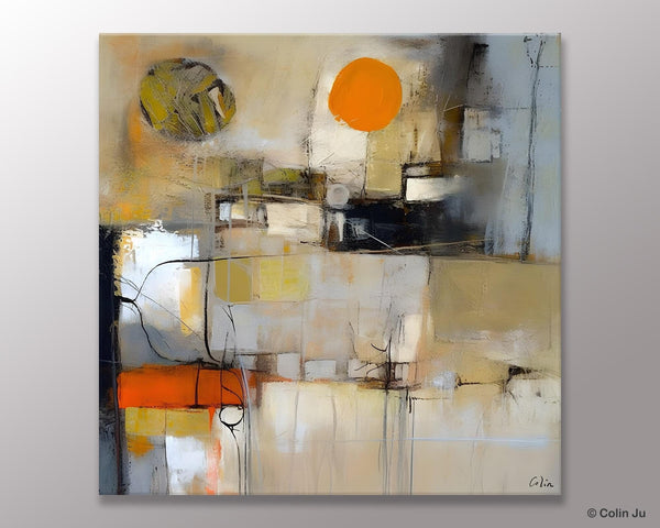 Large Abstract Art for Bedroom, Simple Modern Acrylic Art, Modern Original Abstract Art, Canvas Paintings for Sale, Contemporary Canvas Art-ArtWorkCrafts.com