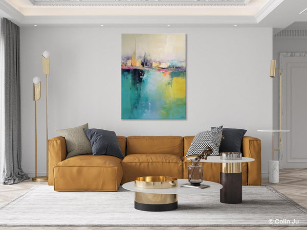 Large Wall Art Painting for Dining Room, Oversized Abstract Art Paintings,Original Canvas Artwork, Contemporary Acrylic Painting on Canvas-ArtWorkCrafts.com