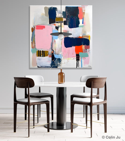 Modern Original Abstract Wall Art, Contemporary Canvas Art, Canvas Paintings, Large Abstract Art for Bedroom, Simple Modern Acrylic Artwork-ArtWorkCrafts.com