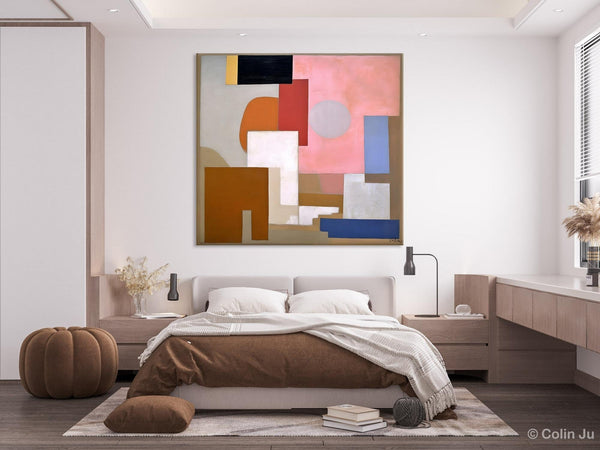 Extra Large Canvas Paintings for Living Room, Original Modern Abstract Artwork, Geometric Modern Canvas Art, Abstract Wall Art for Sale-ArtWorkCrafts.com
