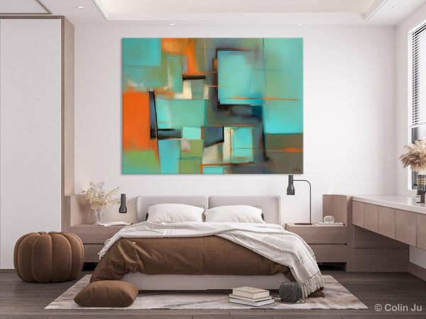 Large Canvas Art Painting for Bedroom, Huge Modern Abstract Paintings, Hand Painted Original Canvas Wall Art, Contemporary Acrylic Paintings-ArtWorkCrafts.com