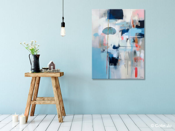Large Wall Paintings for Bedroom, Contemporary Abstract Paintings on Canvas, Oversized Abstract Wall Art Paintings, Original Abstract Art-ArtWorkCrafts.com