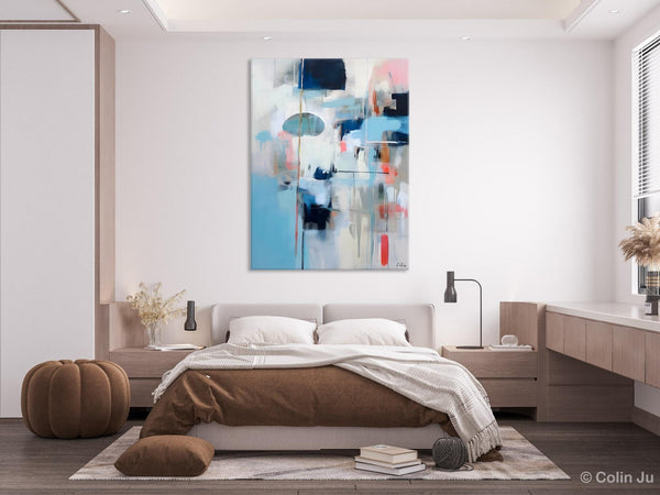 Large Wall Paintings for Bedroom, Contemporary Abstract Paintings on Canvas, Oversized Abstract Wall Art Paintings, Original Abstract Art-ArtWorkCrafts.com