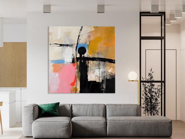 Extra Large Abstract Paintings for Bedroom, Original Modern Acrylic Wall Art, Modern Canvas Art Paintings, Abstract Wall Art for Dining Room-ArtWorkCrafts.com