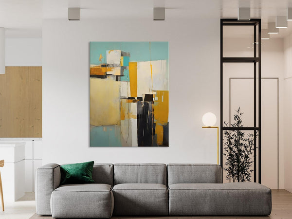 Oversized Abstract Wall Art Paintings, Original Modern Artwork, Large Wall Art Painting for Bedroom, Contemporary Acrylic Painting on Canvas-ArtWorkCrafts.com