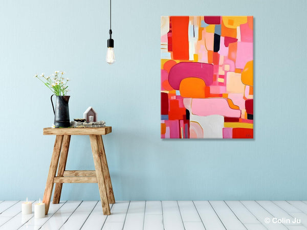 Large Modern Canvas Artwork, Original Wall Art Paintings, Large Paintings for Bedroom, Hand Painted Canvas Art, Acrylic Painting on Canvas-ArtWorkCrafts.com