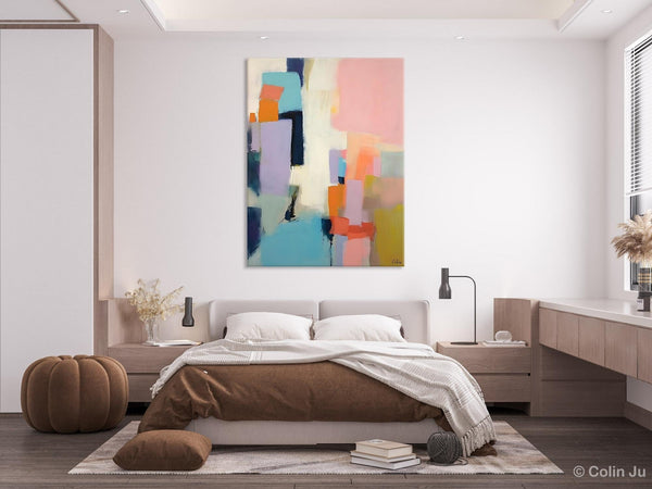 Original Abstract Art, Contemporary Acrylic Art on Canvas, Large Wall Art Painting for Bedroom, Oversized Modern Abstract Wall Paintings-ArtWorkCrafts.com