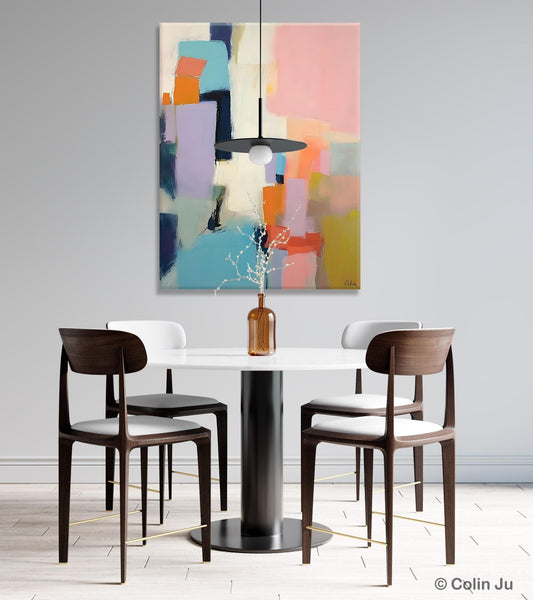 Original Abstract Art, Contemporary Acrylic Art on Canvas, Large Wall Art Painting for Bedroom, Oversized Modern Abstract Wall Paintings-ArtWorkCrafts.com