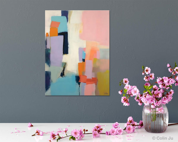 Original Abstract Art, Contemporary Acrylic Art on Canvas, Large Wall Art Painting for Bedroom, Oversized Modern Abstract Wall Paintings-ArtWorkCrafts.com