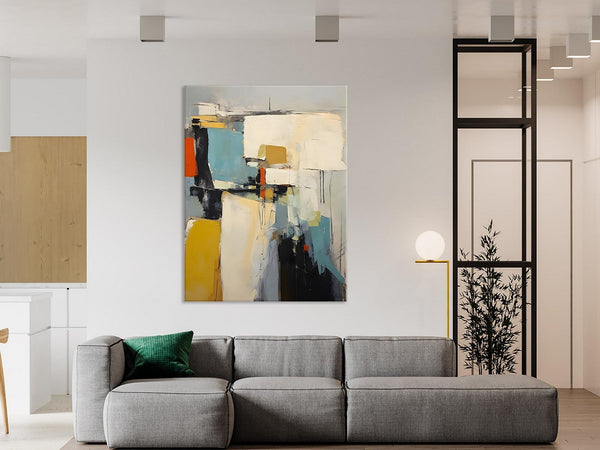 Large Modern Canvas Paintings, Heavy Texture Paintings, Large Original Wall Art Painting for Bedroom, Acrylic Paintings on Canvas-ArtWorkCrafts.com
