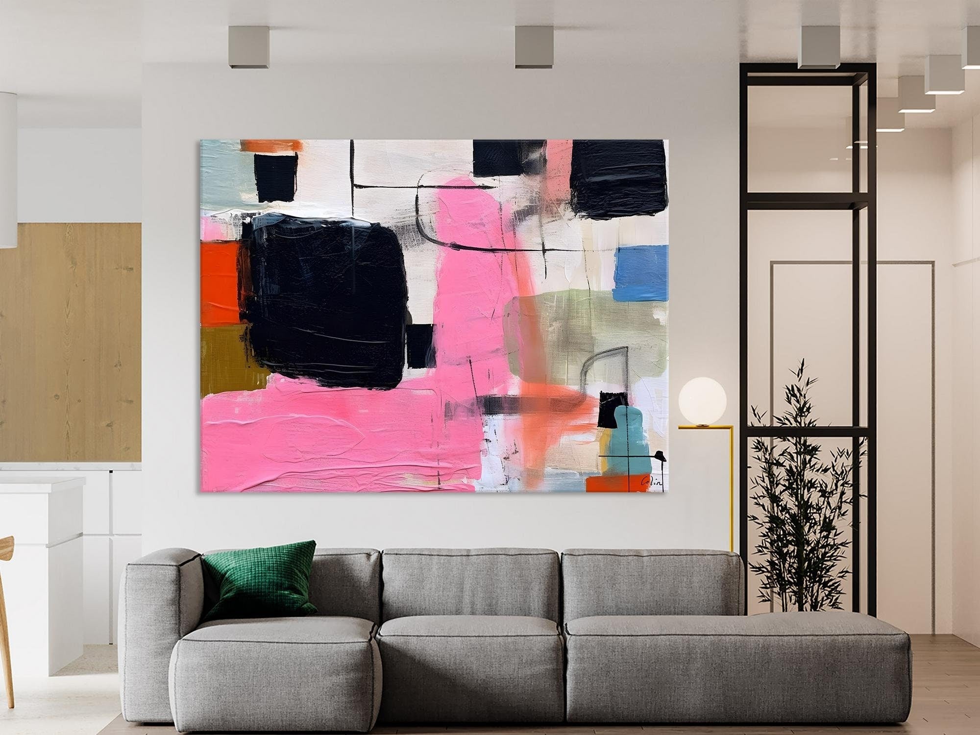 Extra Large Canvas Art, Original Abstract Painting on Canvas