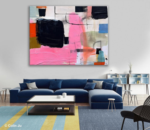 Contemporary Painting on Canvas, Extra Large Wall Art Paintings, Simple Canvas Art, Original Canvas Art for sale, Simple Abstract Paintings-ArtWorkCrafts.com