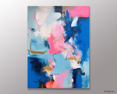 Large Abstract Painting for Bedroom, Oversized Canvas Wall Art Paintings, Original Modern Artwork, Contemporary Acrylic Painting on Canvas-ArtWorkCrafts.com