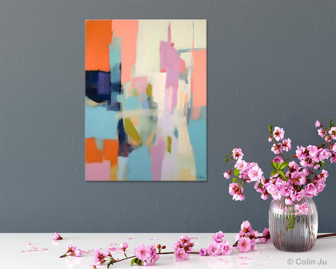 Large Modern Canvas Art for Bedroom, Original Wall Art Paintings, Large Paintings for Sale, Hand Painted Canvas Art, Acrylic Art on Canvas-ArtWorkCrafts.com