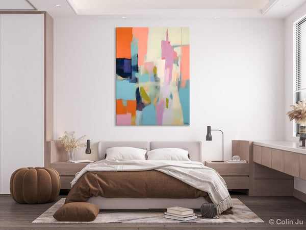 Large Modern Canvas Art for Bedroom, Original Wall Art Paintings, Large Paintings for Sale, Hand Painted Canvas Art, Acrylic Art on Canvas-ArtWorkCrafts.com