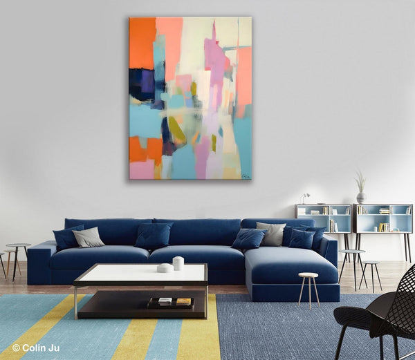 Large Modern Canvas Art for Bedroom, Original Wall Art Paintings, Large Paintings for Sale, Hand Painted Canvas Art, Acrylic Art on Canvas-ArtWorkCrafts.com