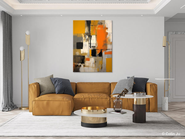 Oversized Abstract Art Paintings, Original Canvas Artwork, Large Wall Art Painting for Dining Room, Contemporary Acrylic Painting on Canvas-ArtWorkCrafts.com