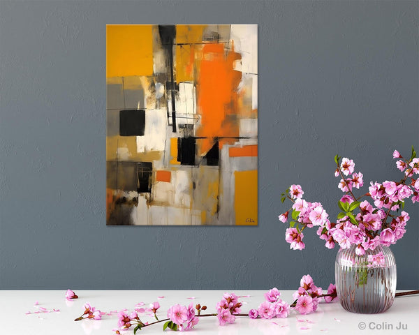 Oversized Abstract Art Paintings, Original Canvas Artwork, Large Wall Art Painting for Dining Room, Contemporary Acrylic Painting on Canvas-ArtWorkCrafts.com