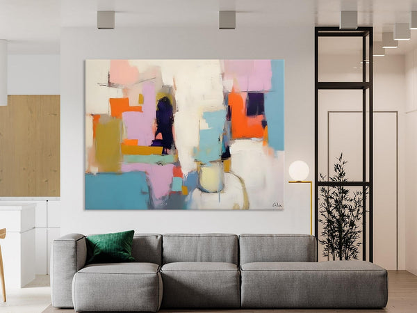 Oversized Abstract Wall Art Paintings, Large Wall Painting for Living Room, Contemporary Abstract Paintings on Canvas, Original Abstract Art-ArtWorkCrafts.com